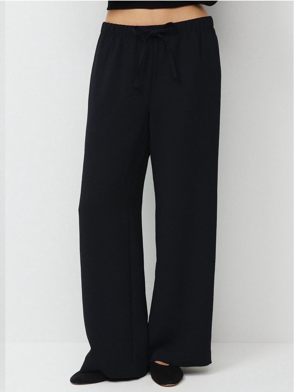 Aritzia The Lodge Pant Crepette Black